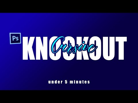 Cursive Knockout Text Effect || Photoshop Tutorial || Text Effect - (TrangBawdy)
