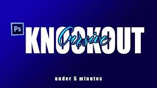 Cursive Knockout Text Effect || Photoshop Tutorial || Text Effect - (TrangBawdy)