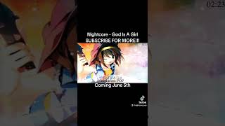 Download Lagu God Is A Girl #shorts #godisagirl #groovecoverage #spedup #nightcoremusic #music #nightcore MP3