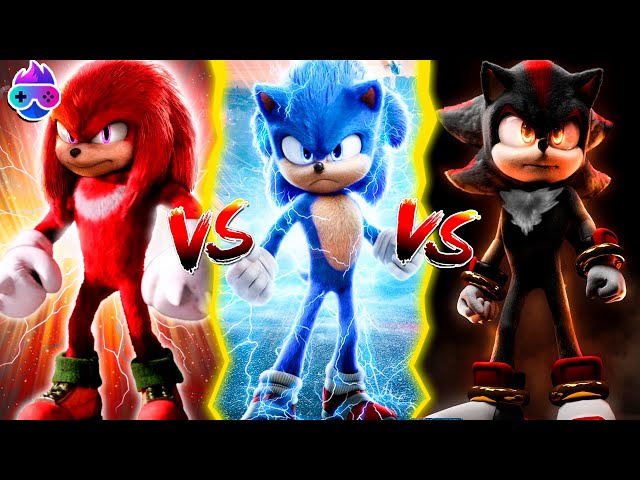 SONIC vs KNUCKLES vs SHADOW: QUEM VENCE NA PORRADA? 