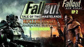 Fallout 3 & New Vegas Remastered with Nuclear Sunsets TTW 1500 Mods, Hardcore survival