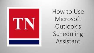 How to Use the Microsoft Outlook Scheduling Assistant
