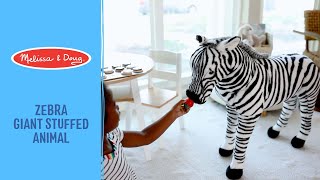 Melissa & Doug Zebra Giant Stuffed Animal