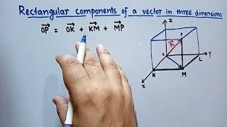 Rectangular Components of a Vector in three dimensions | 12