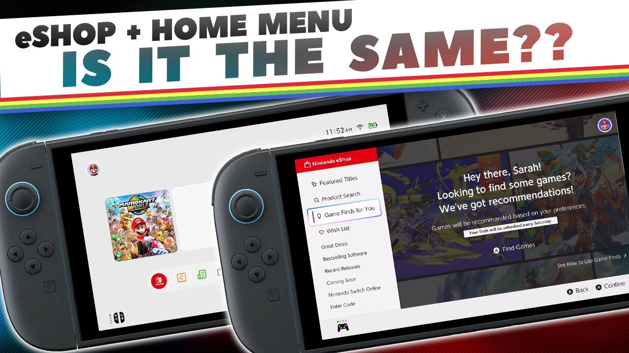 Eshop Screen Nintendo Switch 2 Home Screen & eShop REVEALED - YouTube