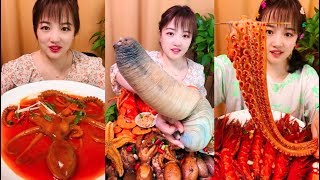 Eat Geoduck, giant octopus  - SPICY FOOD COMPILATION [10]