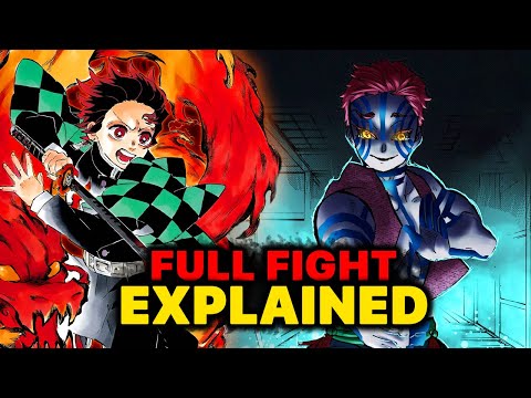 Tanjiro vs Akaza Full Manga Fight Explained | Demon slayer : infinity castle arc