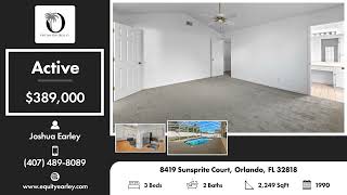 Active in 8419 Sunsprite Court, Orlando, FL 32818 Contact me for a showing!