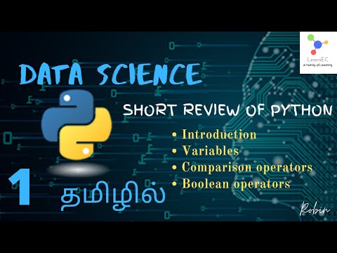 Data Science | Basics Of Python | தமிழில்... Python Tutorial for Beginners - [2020]