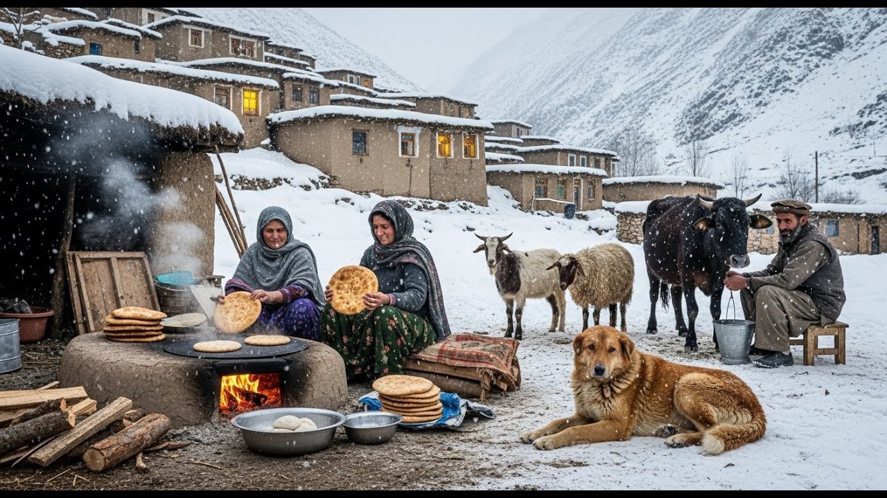 Как горная деревня выживает в экстремальных холодах | Традиционный афганский завтрак