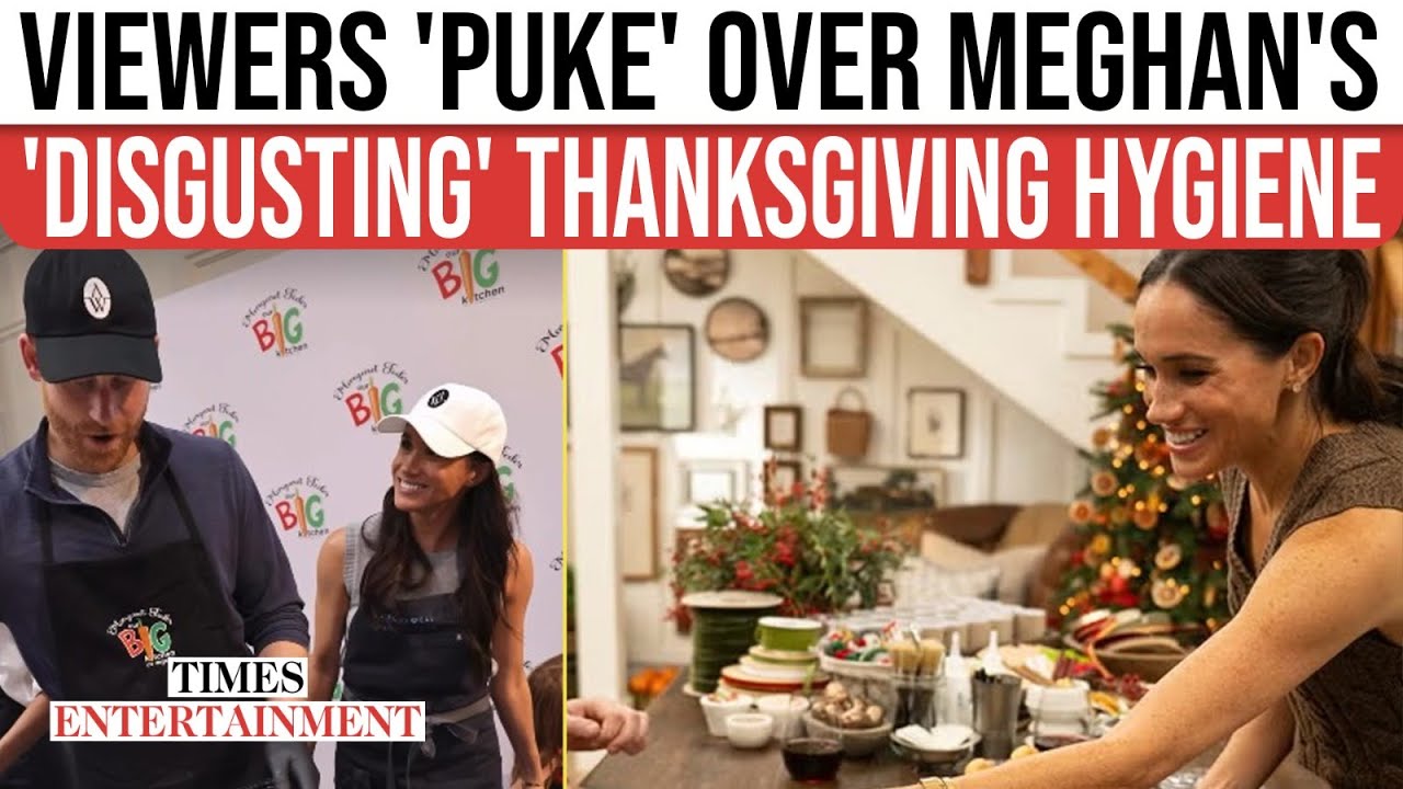 Meghan Markle's 'UNHYGIENIC' Thanksgiving Turkey Prep Ignites FURY; Sussexes Brush-Off Critics