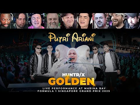 PUTRI ARIANI - GOLDEN (HUNTR⧸X) LIVE PERFORMANCE AT SINGAPORE F1 GRAND PRIX 2025 | Reaction Mashup