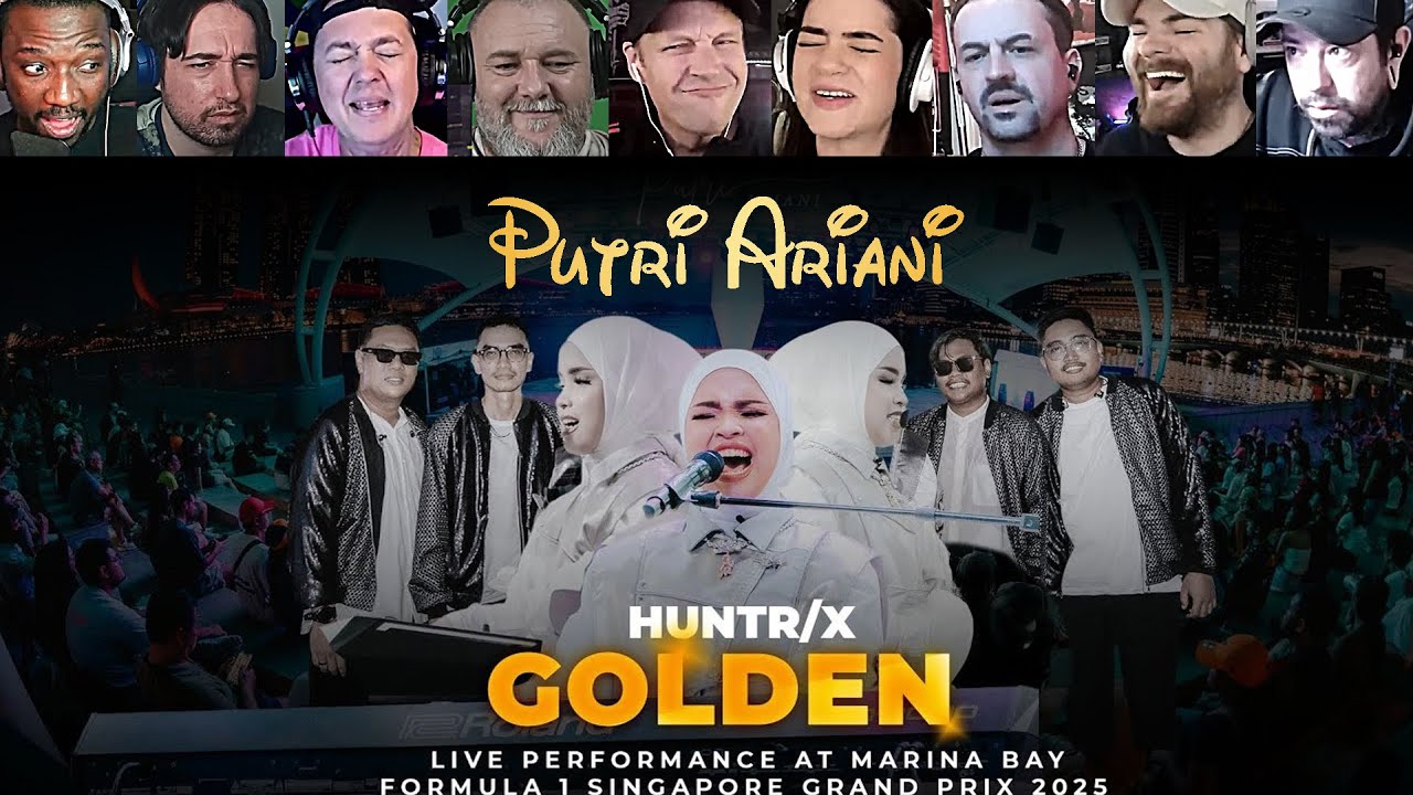PUTRI ARIANI - GOLDEN (HUNTR⧸X) ВЫСТУПЛЕНИЕ НА ГРАН-ПРИ Ф1 СИНГАПУРА 2025 | Реакция на микс