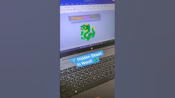 #4k Dragon 🐉 Emoji Trick in MS Word | Hidden Fantasy Beast! #shorts #tipsandtricks #msword