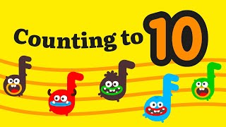 Teach Your Monster Number Skills | We're Counting To 10 Song Music Video screenshot 5