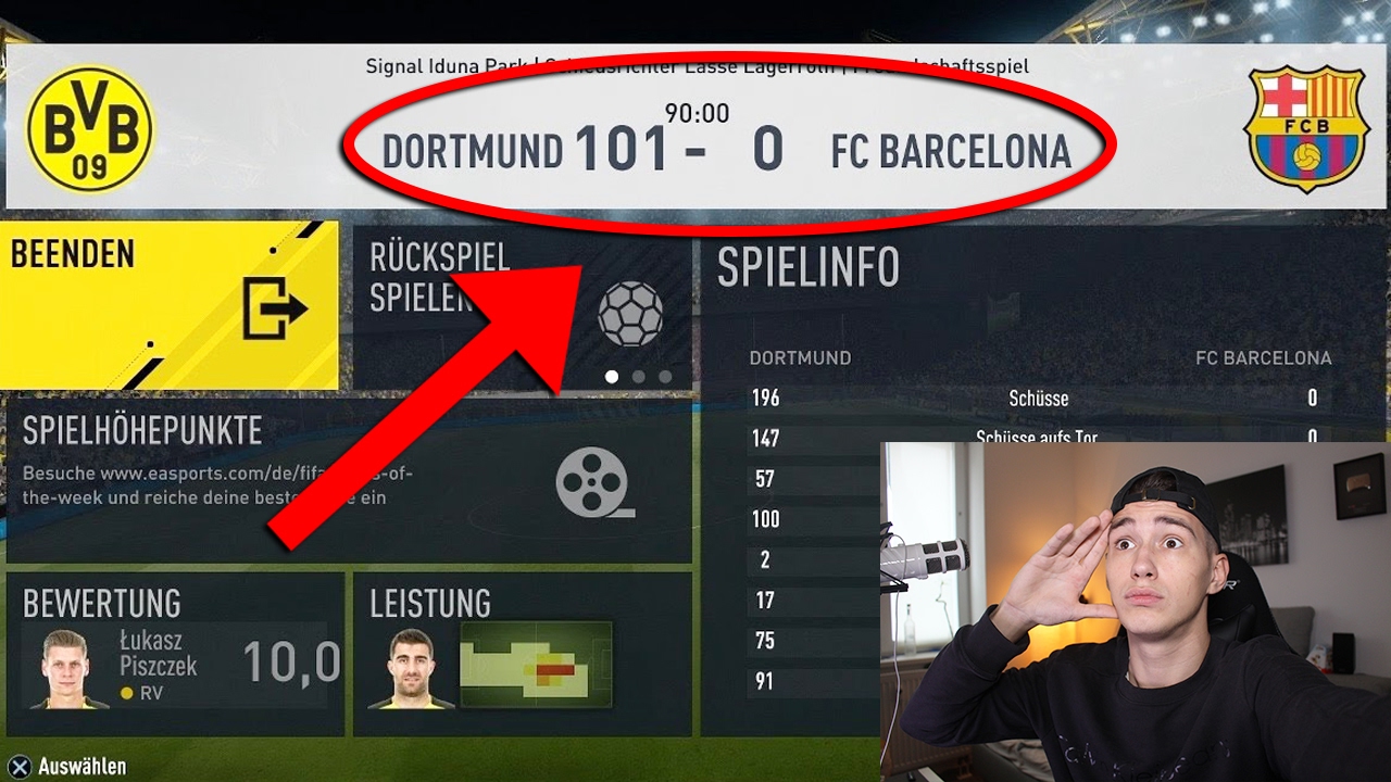 Was Passiert Wenn Man 100 Tore In Einem Fifa Spiel Macht Fifa 17 Hochster Sieg Youtube