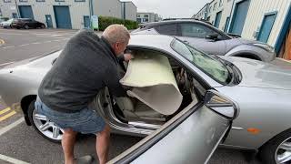 Fitting our XK8 / XKR  Headlining Board
