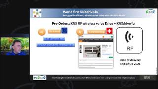 KNX RF valve drive for wireless room temperature control