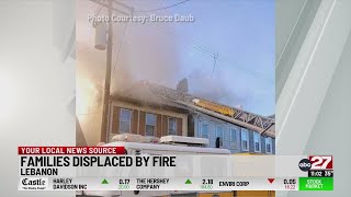 Christmas Eve fire displaces Lebanon City families