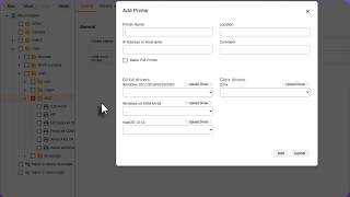 Manually add a Printer