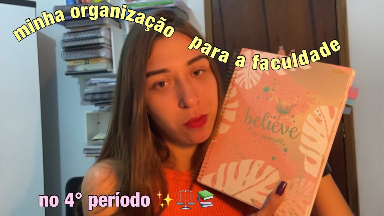 MINHA ORGANIZAÇÃO NO 4° PERÍODO DA FACULDADE | voltei a usar caderno! 📚 ...