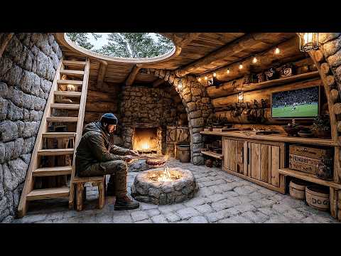 I Spent 20 Days Turning an Underground Hole Into a Safe House: Solo Bushcraft