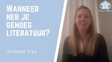 Scriptie Tips: Literatuuronderzoek! Wanneer heb je genoeg literatuur gevonden?