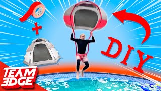 Jumping with Parachutes made Out of Random Items!