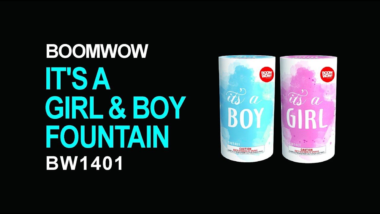 BW1401 It'S A Boy /Girl Fountain - YouTube