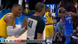 Russell Westbrook Got A Technical For Doing This Lakers Vs Thunder