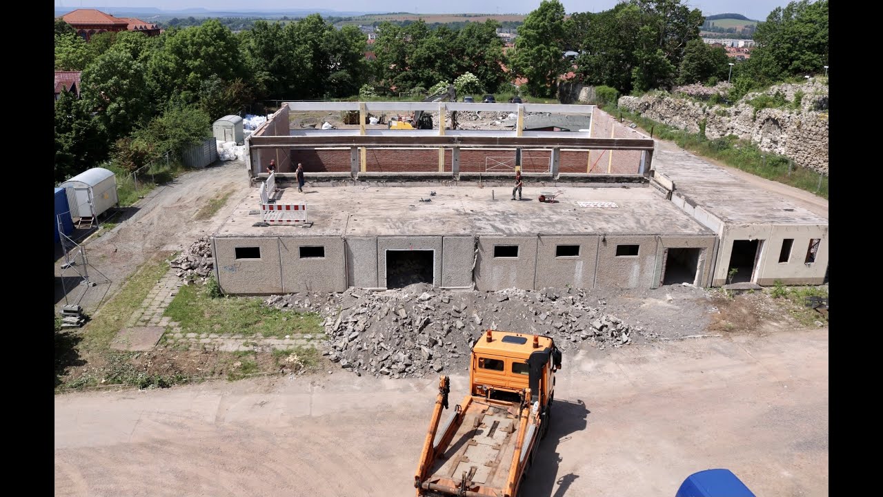 Sanierung der Schulsporthalle und Außensportanlage des Humboldt-Gymnasiums Nordhausen, 11. Juni 2021