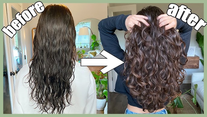 Wavy/Curly Hair Routine (2B/2C Curls) - YouTube
