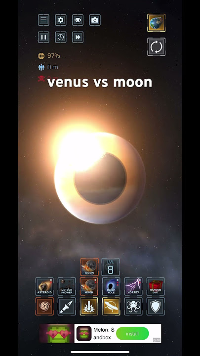 venus vs moon collision #space #universe #planet #astronomy #earth #moon #solarsystem #cosmolog