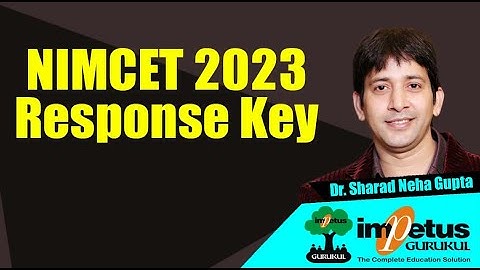 Nimcet 23 check your response key |Nimcet 23 cutoffs