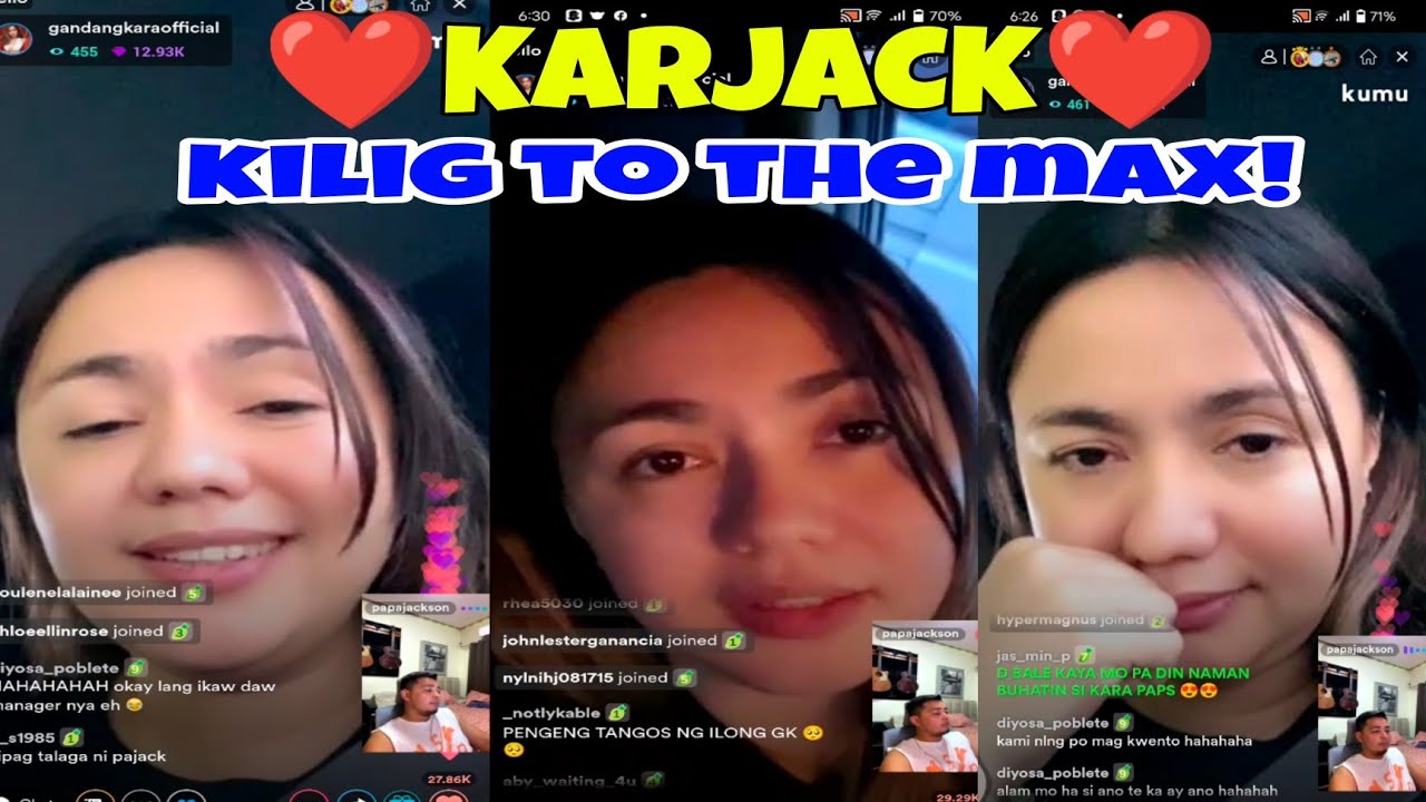 KARJACK ️ KILIG SA LIVE! GANDANG KARA WITH PAPA JACKSON KUMU LIVE