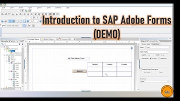 1.Introduction to SAP Adobe Forms | Simple Adobe Form Demo End-to-End | Adobe Forms from Scratch