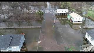 2 25 19 Vicksburg MS Mississippi River Flood Aerial Of Homes And Neighborhoods Flooded