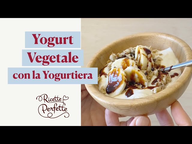 Yogurt vegetale fatto in casa con la yogurtiera 