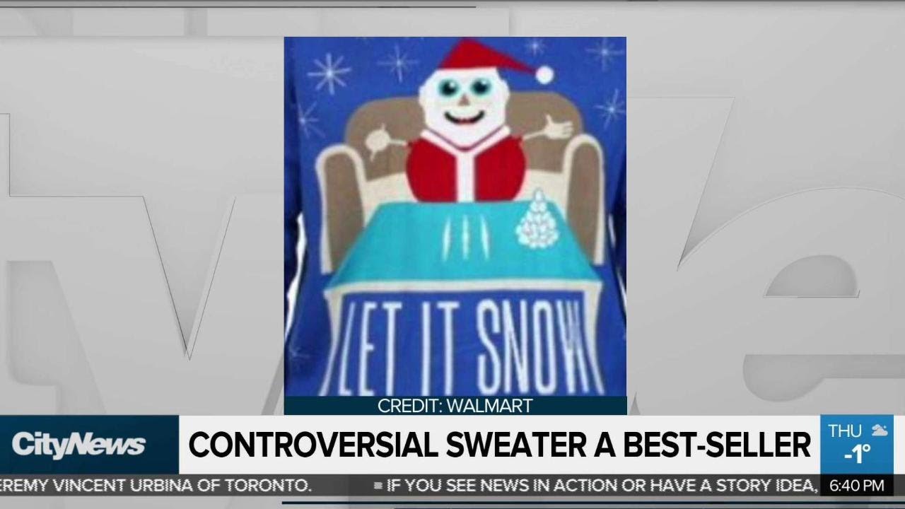 Sweaters Inconsolable Controversial sweater now a best-seller - YouTube