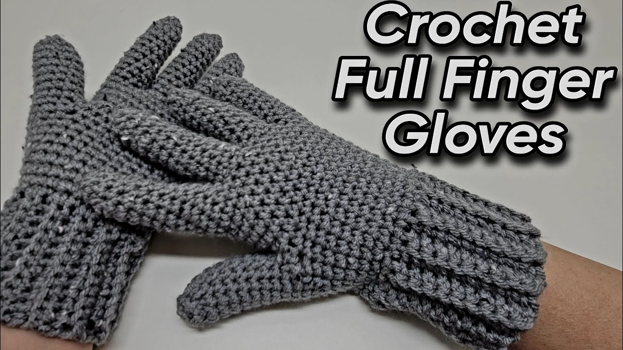 How To CROCHET Gloves With FINGERS Tutorial @BAGODAYCROCHET​ 
