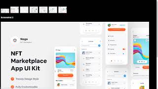 Nogo - NFT Marketplace App Figma Template android ui kit