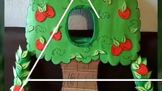Disfraz 👘 árbol de manzana 🍎2017 #CR🇨🇷.