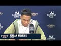 Jordan Hawkins Interview | Pelicans-Trail Blazers Postgame 10/25/2024