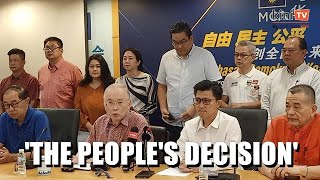 MCA stays as opposition, accepts people's decision
