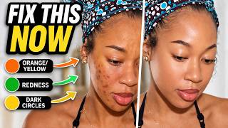 Fix Orange, Yellow Foundation, Redness &amp; Dark Circles FAST (Makeup Hacks)