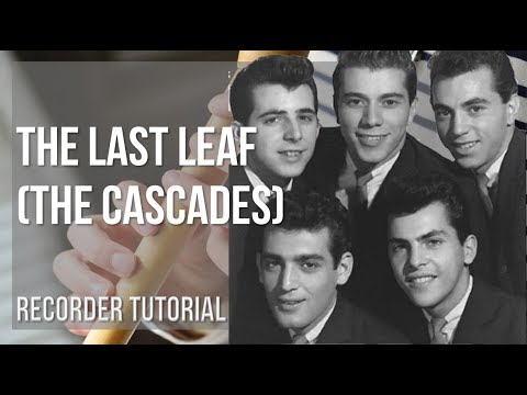 How to play The Last Leaf by The Cascades on Recorder (Tutorial)
