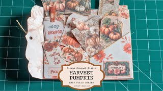 Harvest Pumpkin - Easy Folio Series - Autumn Junk Journal Folio