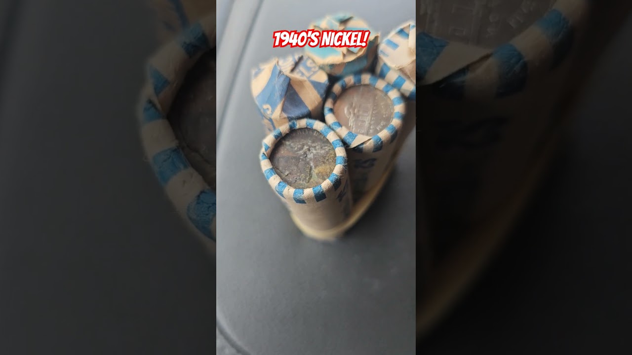 1949 Nickel Found! Coin Roll Hunting. 