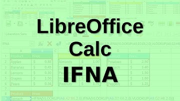 LibreOffice Calc - IFNA function