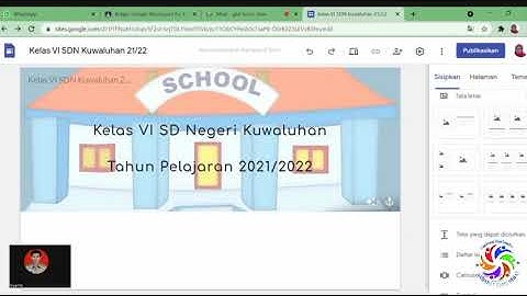 Membuat Kelas Digital Menggunakan Google Sites Bersama Sahabat Guru Hebat (Bopo Yos dan Bu Vinda)